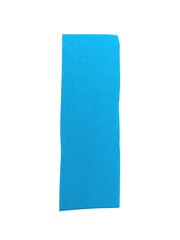 Naklejka premium Bright blue paper envelope standing vertically