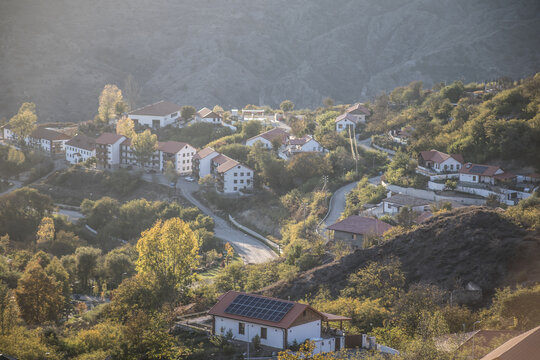 Lachin City, which Azerbaijan liberated from the invaders. Karabakh region.