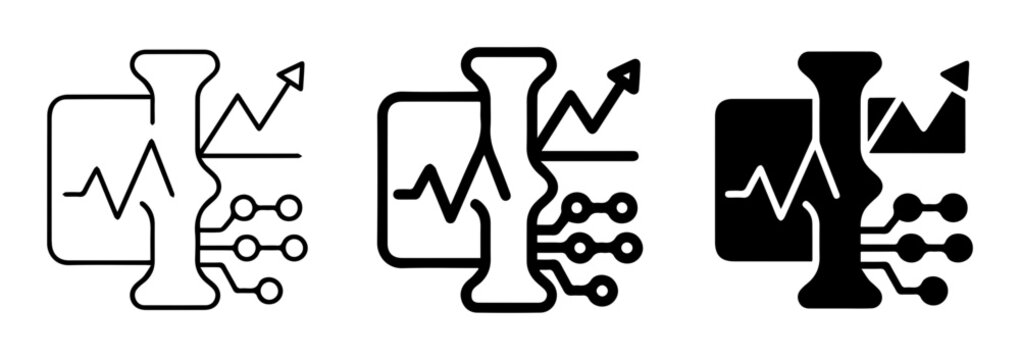 Data Visualization Icons, Infographic Elements, Business Analytics Symbols, Vector Graphics