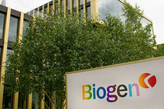 Biogen international biotech company headquarters building in Switzerland