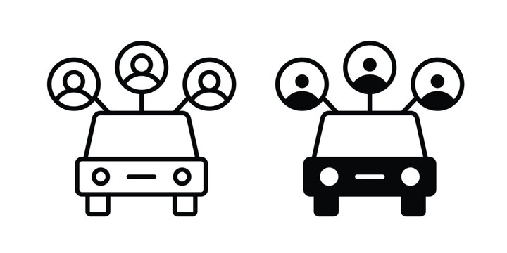 Carpool share icon