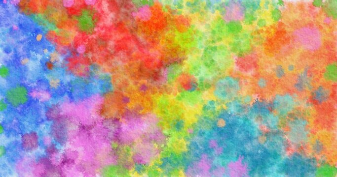 Splashing colorful watercolor, abstract art background