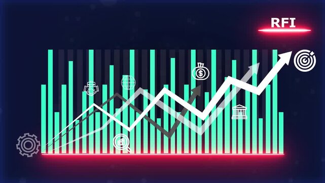 S T P acceptance Targeting positioning Business Strategy Marketing  and process Flowchart with Growth Chart Goal Business and Technology  4k video animation....
