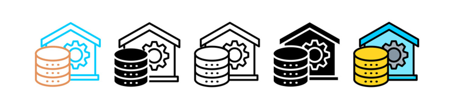 Data Warehousing multyple icon