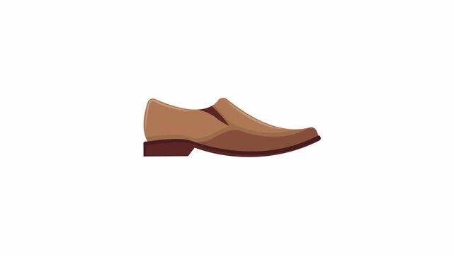 Brown leather loafer dress shoe for professional and formal occasions, providing an elegant and polished look suitable for business settings.