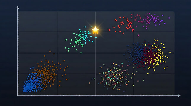 Cost performance scatter plot cheap poor bottom left expensive great top right sweet spot star