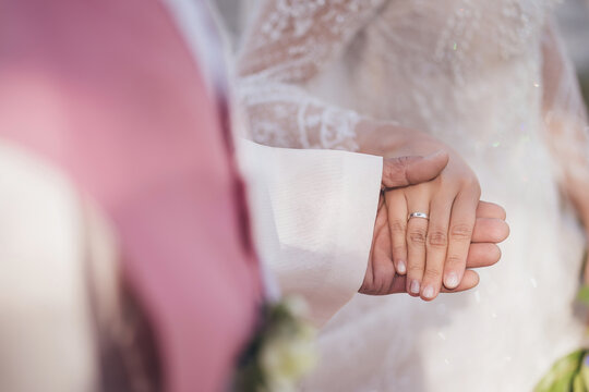 Emotional father and daughter moment during wedding ceremony