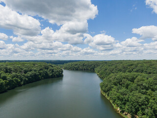 Fototapeta premium Lake Griffy Summer Bloomington, Indiana