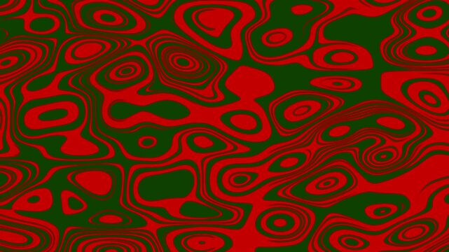 seamless pattern with red flowers. abstract background motion video