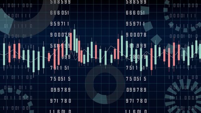 International Financial Market Trading System with Global Economy Charts, Stock Exchange Data and Futuristic Business Analytics Dashboard