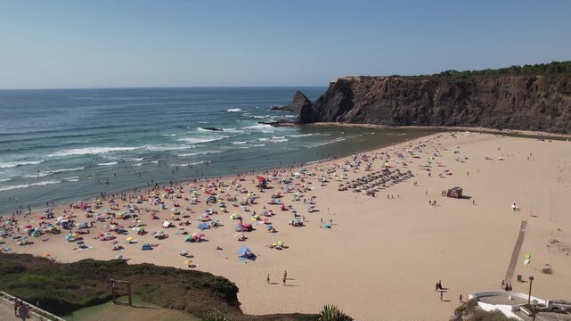 Aerial View of Odeceixe in Portugal