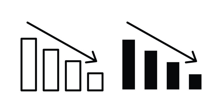 Reduction chart icon