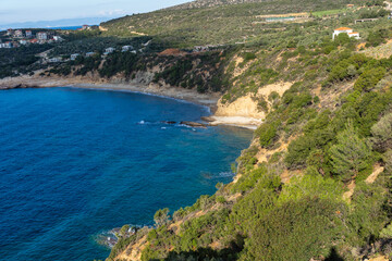 Obraz premium Landscape of coastline of Thassos island, Greece
