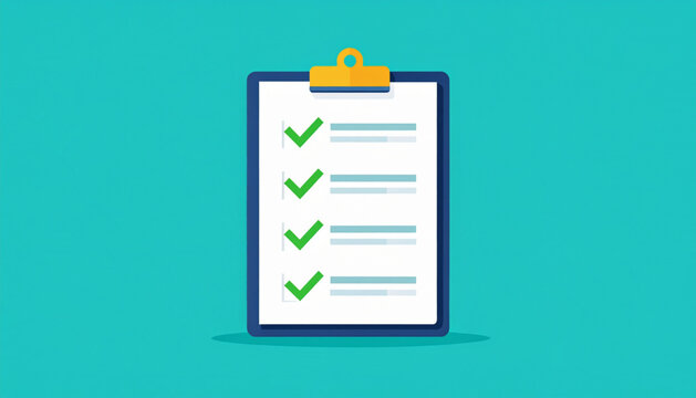 Minimalist Checklist Vector