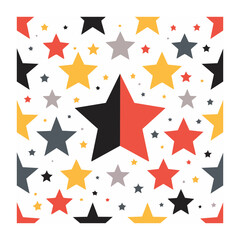 Obraz premium Geometric star pattern vector design