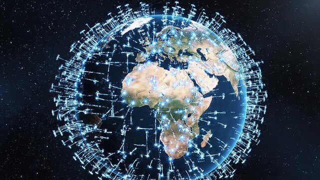 Global Network Connections: Earth Orbiting with Digital Data Streams