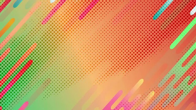 Abstract colorful dynamic geometric pattern 4K