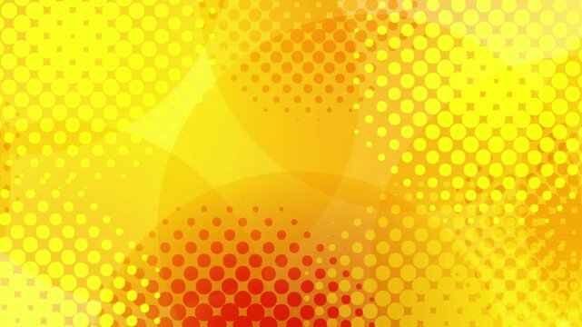 Abstract Golden Yellow Halftone Pattern 4K