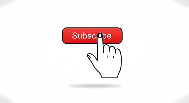 Clicking the Subscribe Button with a Cursor Hand Icon.