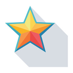 Obraz premium Yellow star burst with rays vector