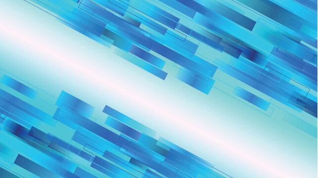 Abstract Blue Geometric Rectangles Motion Background Wallpaper