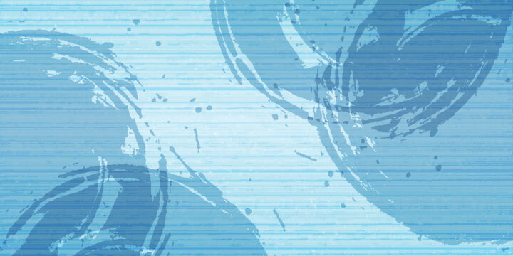 Blue Abstract Artistic Texture With Ripples And Brush Strokes