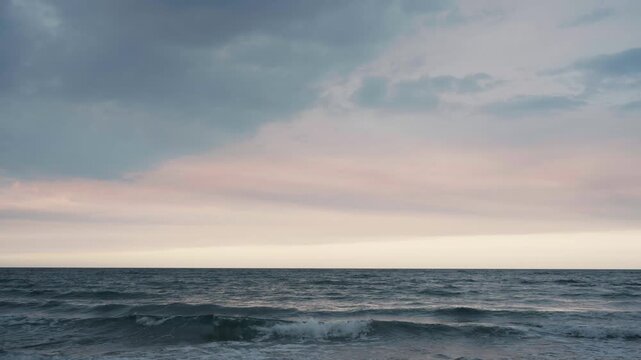 storm clouds over ocean