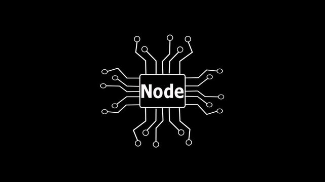 Computer processor digital AI logo with futuristic technology . Chat with AI or chip 3d artificial intelligence technology. Machine Learning, Neural Network, Digital Connections.