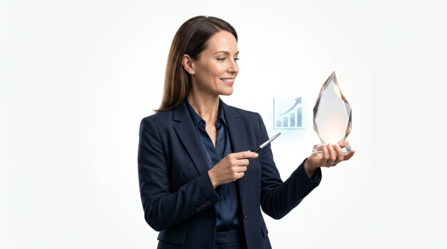 Corporate manager delivering outstanding results