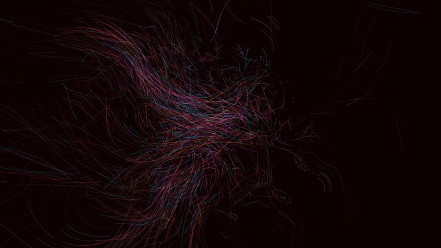 chaotic data galaxy curl field 3d