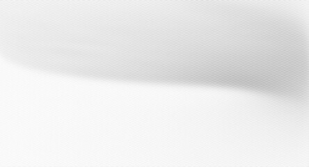 luxury white fiber or weave texture with very light gray gradient and a wavy silhouette or soft light reflection. © maskam