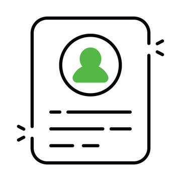 Modern design icon of cv