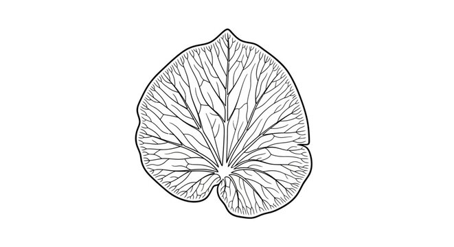 Leaf anatomy comparison vector illustration showing reticulate and parallel venation