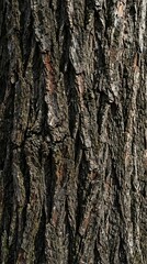 Obraz premium Close up texture of rough aged tree bark in the forest