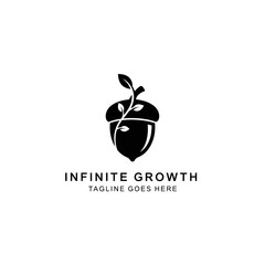 Symbolic acorn with leaves representing environmental sustainability, investment, and natural development. © Fusion