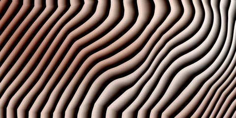 Intricate macro pattern of mushroom gills in dim lighting with mushroom © Asadul