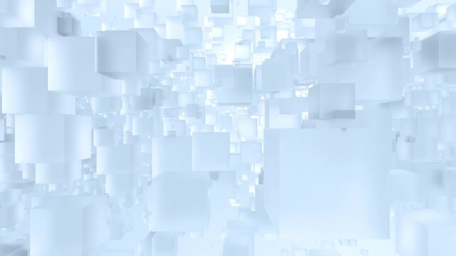 Background Cube BOX Side Move 15sec frosted glass Reflaction