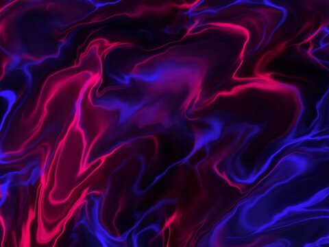  vivid red and blue hues. The design resembles fluid-like motion background