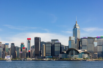 Naklejka premium Hong Kong Victoria harbour