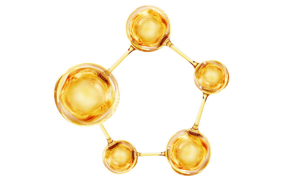 gold molecule for cosmetics product