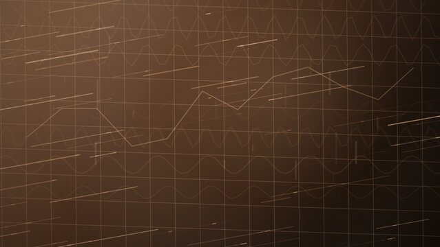 Abstract financial graph background with grid and lines