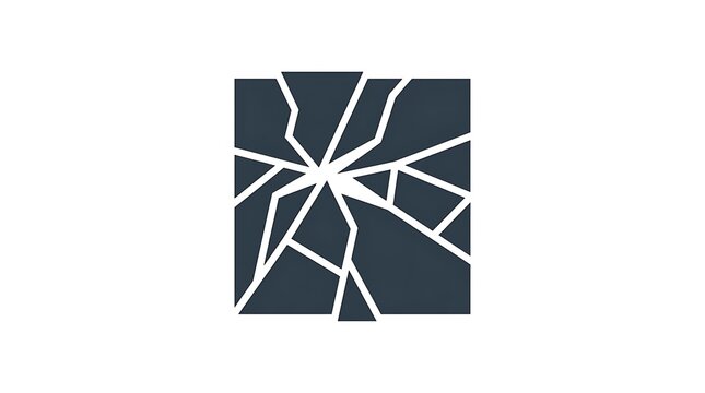 Abstract geometric pattern with intersecting white lines on dark background