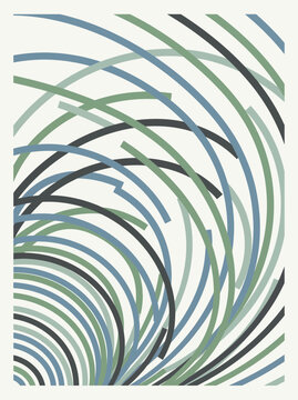 Minimalist abstract pattern with concentric curved arcs abstract concentric