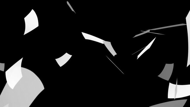 Sheets documents falling. Cinematic 3d rendering animation, White paper animation flying,
Blank paper sheets falling down, Drowned in Paperwork with too much Work. Blank white pages falling 