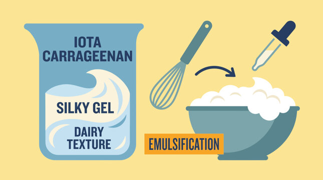 Iota Carrageenan Silky Gel Dairy Texture Emulsification