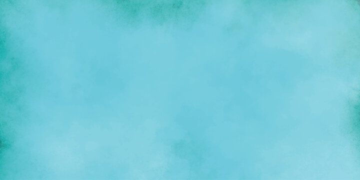 Grunge aged blue wall texture. blue ice on watercolor and cyan splashes snow. blue sky light cloud texture. bright summer sky color acrylic background.