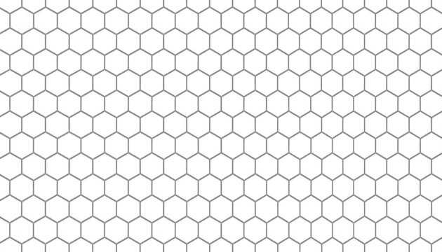 Gray hexagonal pattern design on white background