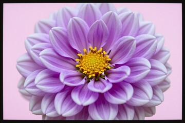 Obraz premium A close up of a purple and white flower on a purple background