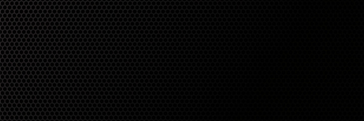Grill mesh pattern with metal texture for speaker and micro hole background or seamless net by black grid and circle grate steel screen. © ahmad