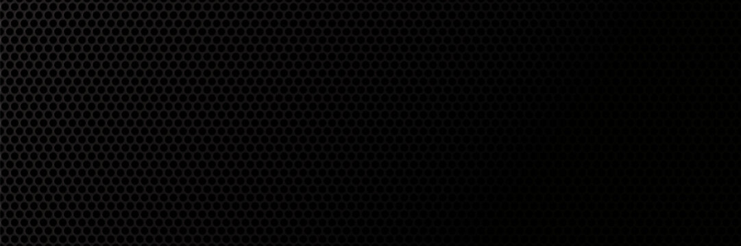 Grill mesh pattern with metal texture for speaker and micro hole background or seamless net by black grid and circle grate steel screen.